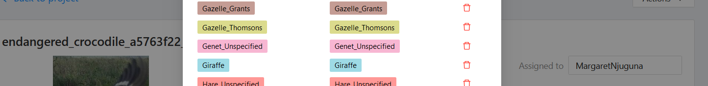 Gazelle names to be changed