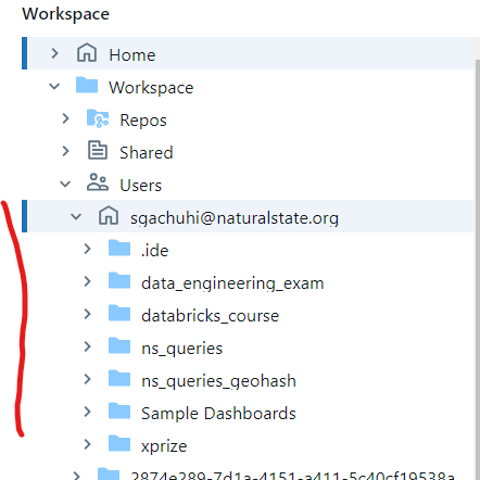 Azure workspace account