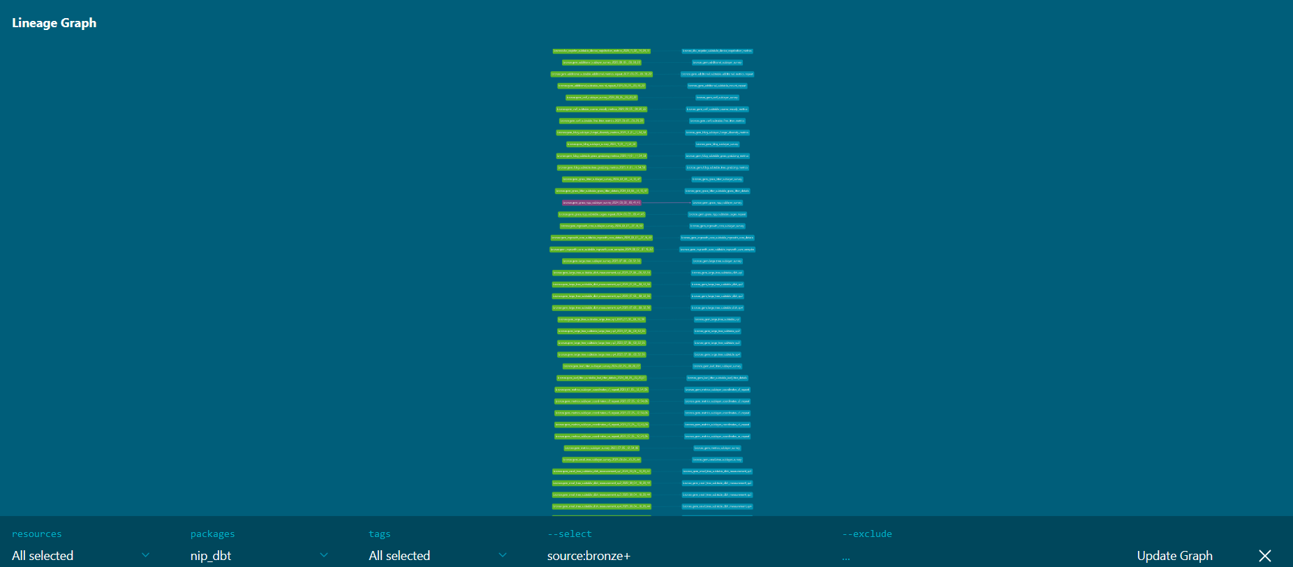 Lineage graph