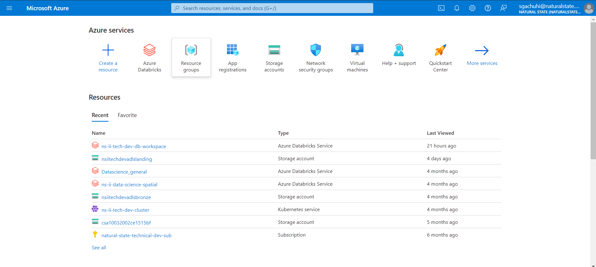 Azure Home Page