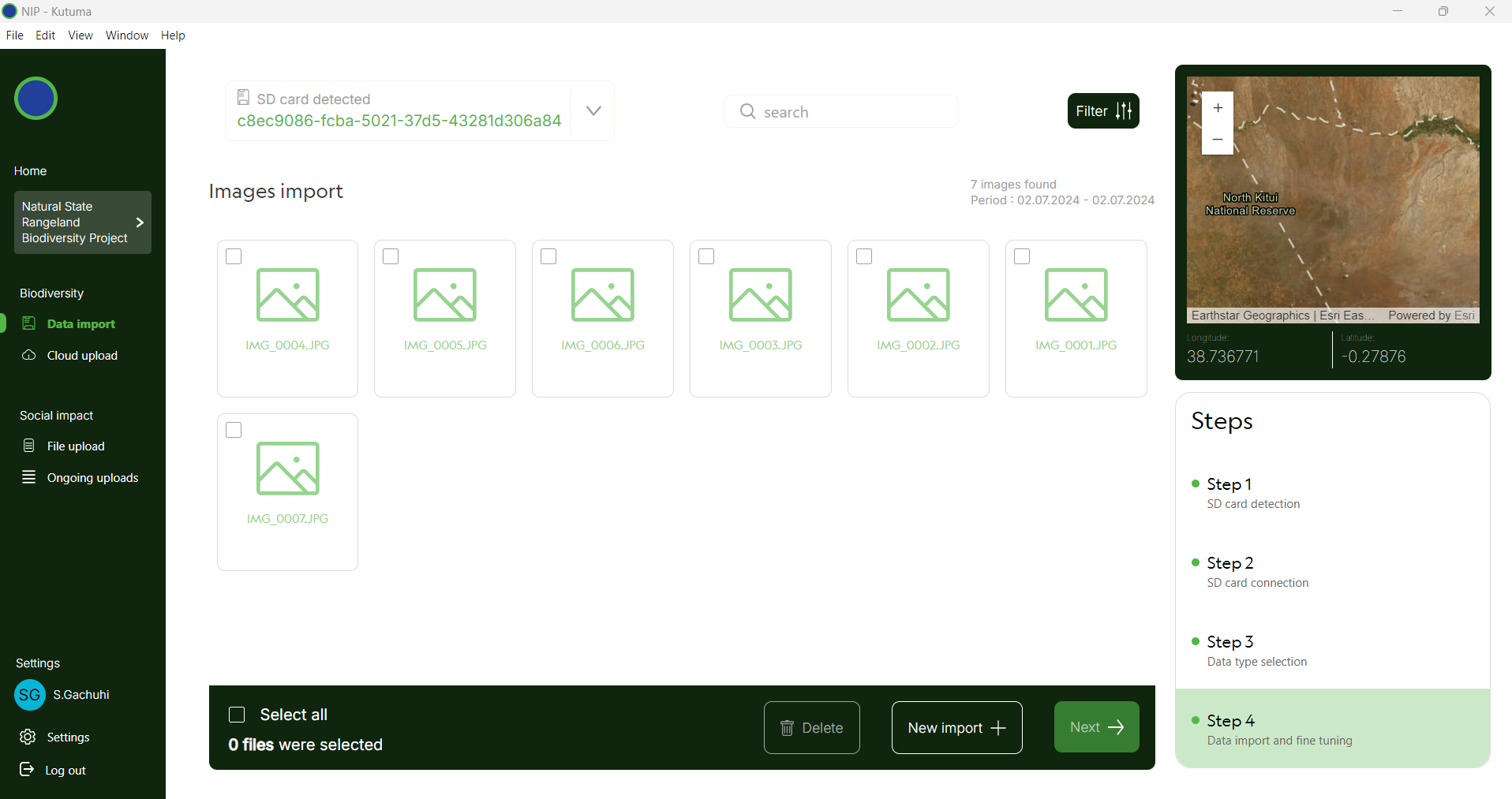 Selecting data