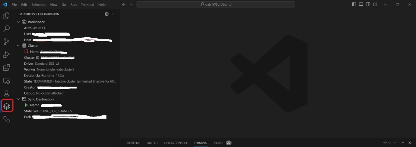 Configured databricks workspace